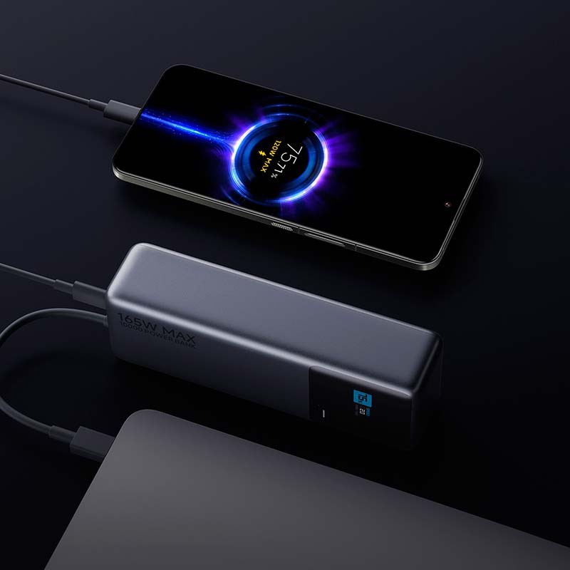 Power Bank Xiaomi 10000mAh 165W Power Bank Xiaomi 10000mAh 165W – batería externa de alta potencia con carga rápida