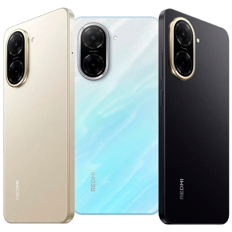 Smartphone Xiaomi Redmi A5 con 128GB de almacenamiento, 4GB RAM, pantalla de 6.88" y batería de 5200 mAh.