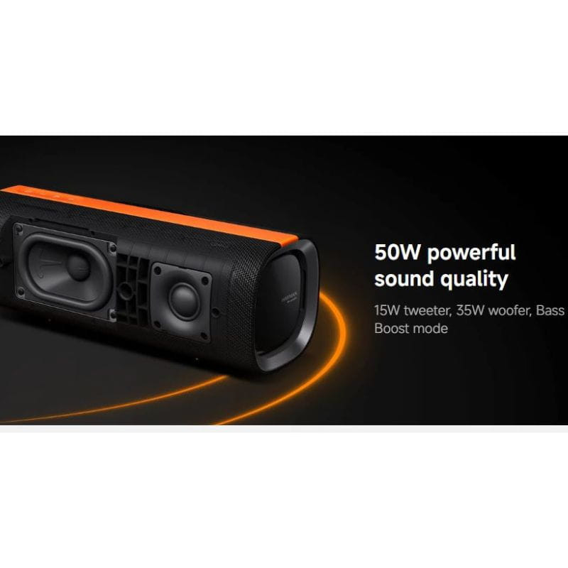 Parlante Xiaomi Sound Party negro con luces LED brillantes