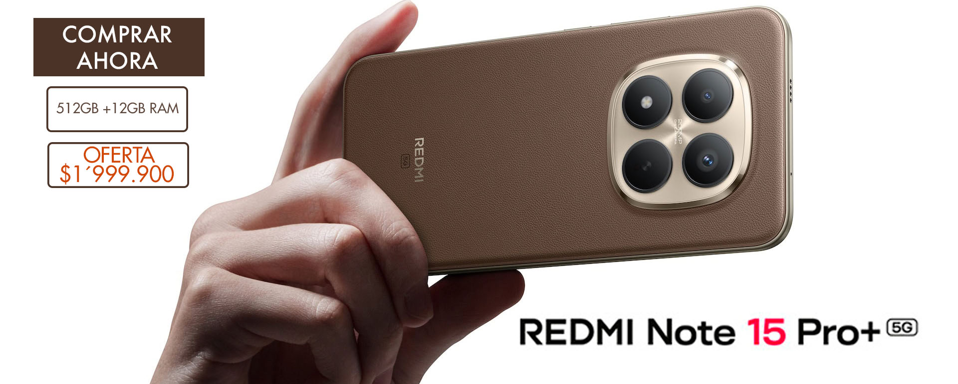 Xiaomi Redmi Note 15 Pro Plus smartphone de alta gama con diseño premium y cámara avanzada